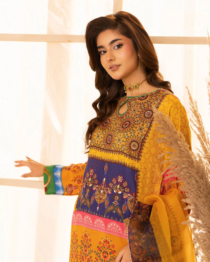 Raw Silk 3PC | 16409 Sha Posh Textile