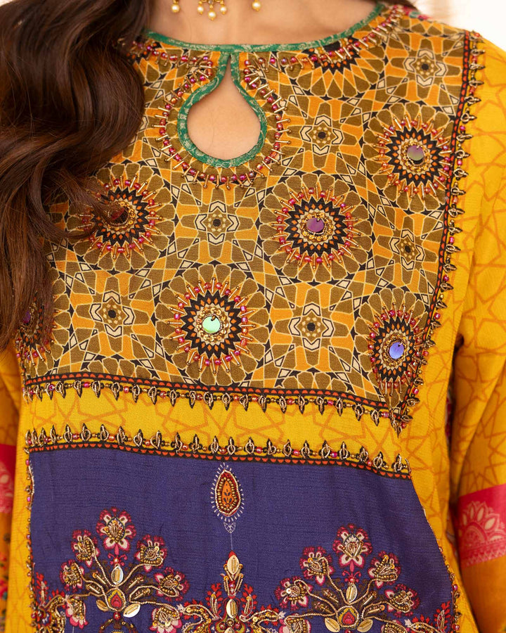 Raw Silk 3PC | 16409 Sha Posh Textile