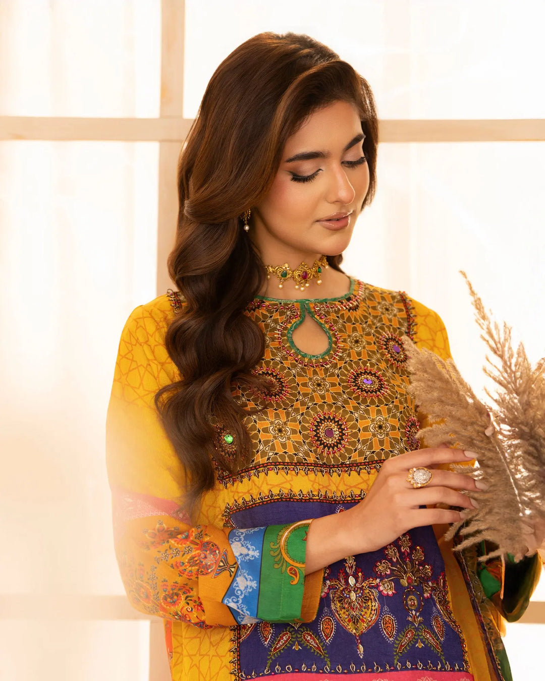 Raw Silk 3PC | 16409 Sha Posh Textile