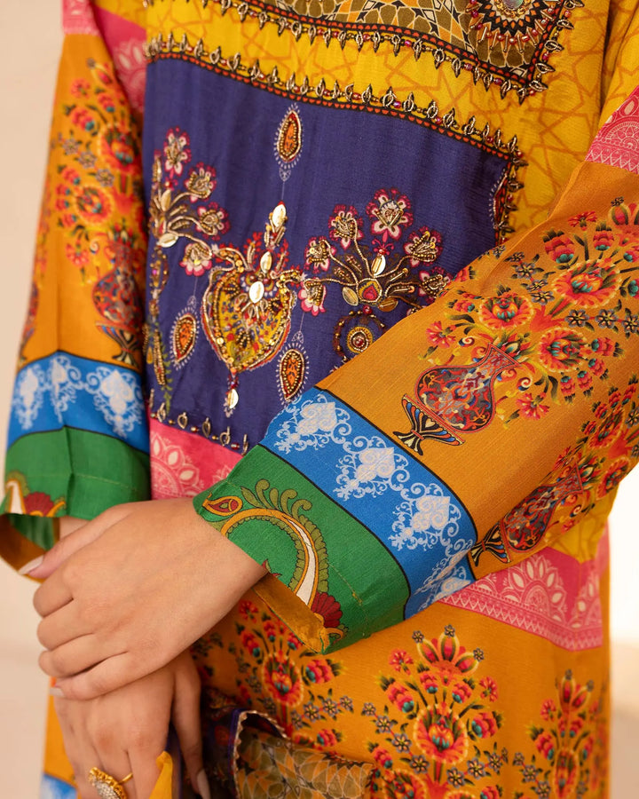Raw Silk 3PC | 16409 Sha Posh Textile