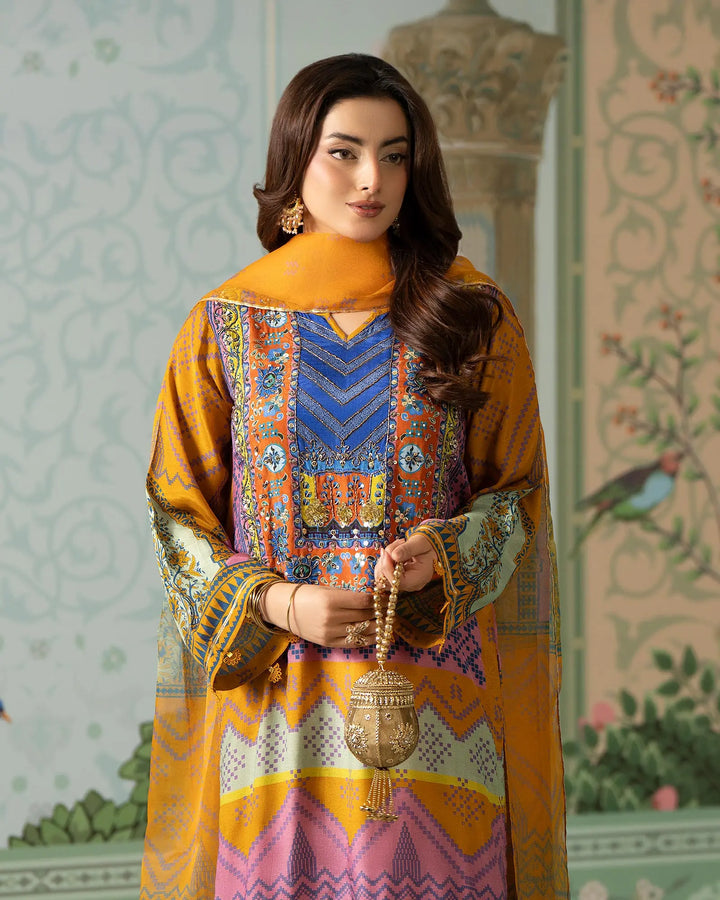 Raw Silk 3PC | 16411 Sha Posh Textile