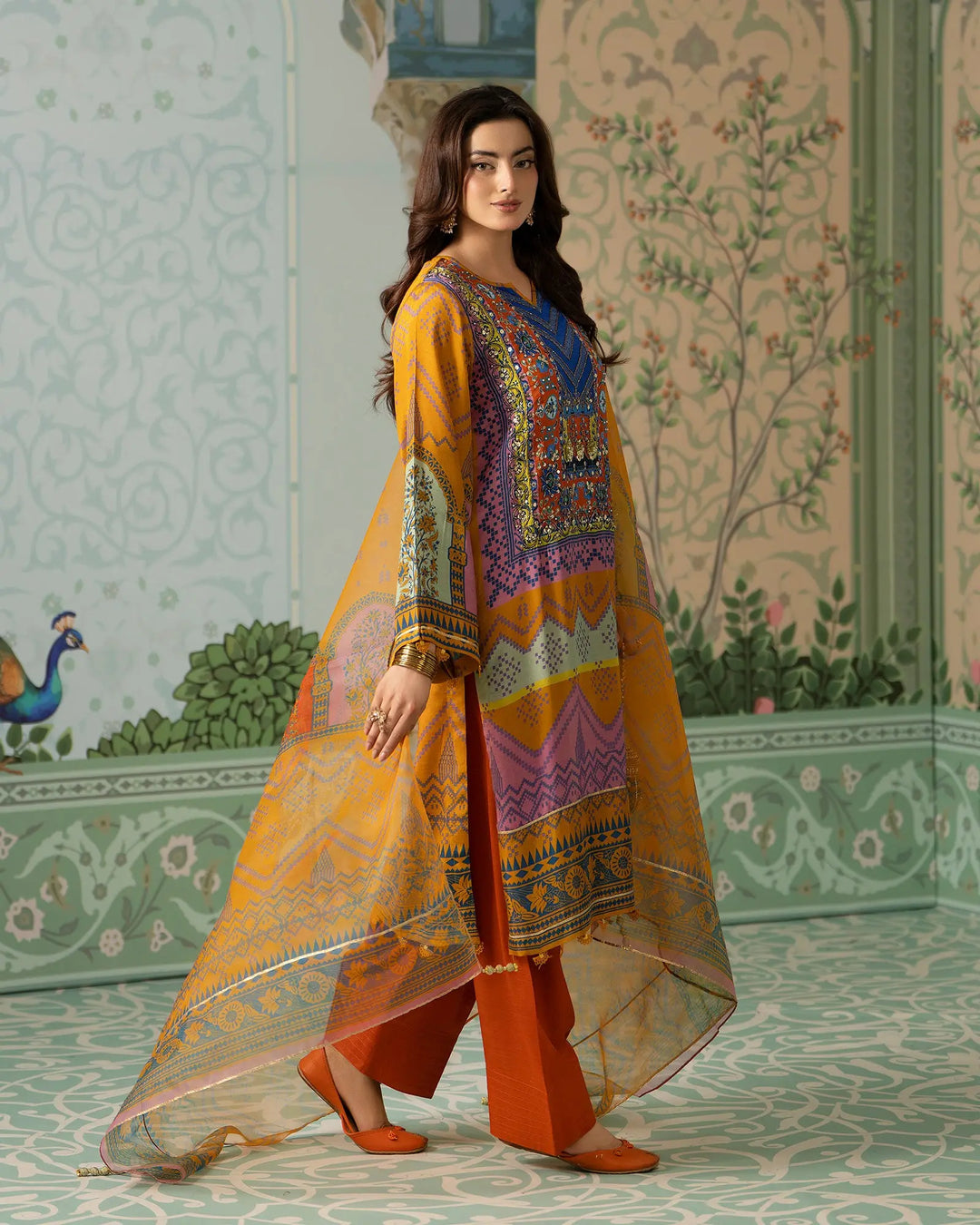 Raw Silk 3PC | 16411 Sha Posh Textile