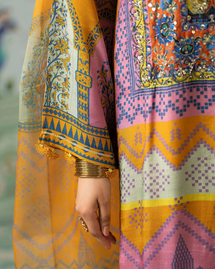 Raw Silk 3PC | 16411 Sha Posh Textile