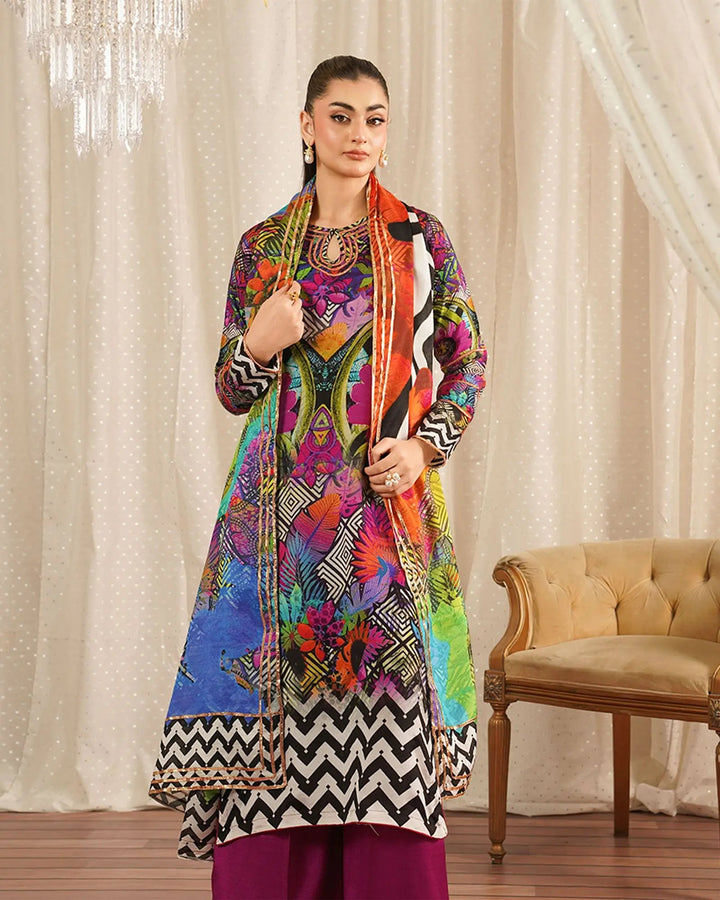 Raw Silk 3PC | 16412 Sha Posh Textile