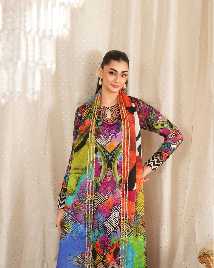 Raw Silk 3PC | 16412 Sha Posh Textile