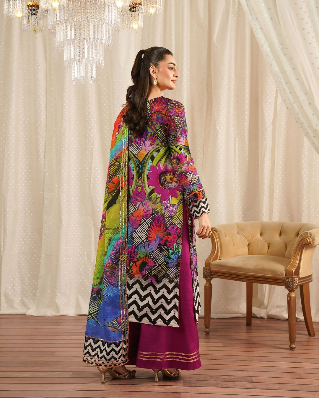 Raw Silk 3PC | 16412 Sha Posh Textile