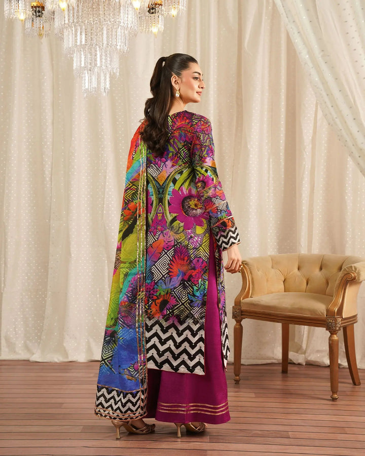 Raw Silk 3PC | 16412 Sha Posh Textile