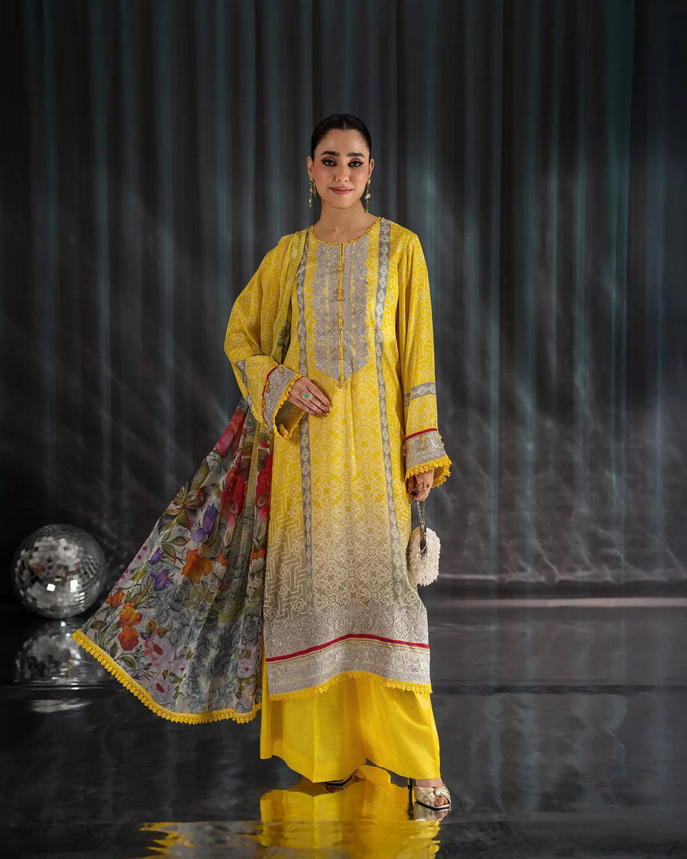 Raw Silk 3PC | 16416 Sha Posh Textile