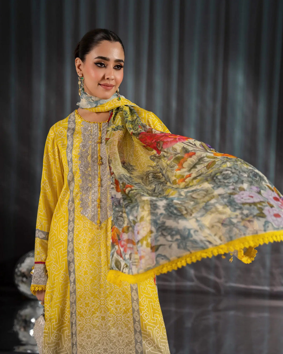 Raw Silk 3PC | 16416 Sha Posh Textile