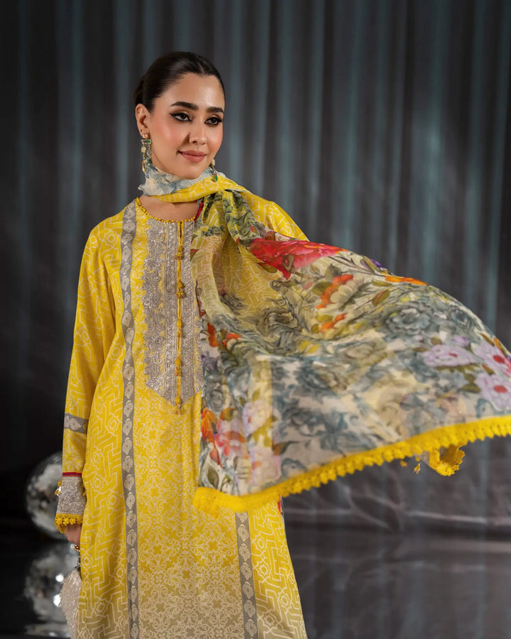 Raw Silk 3PC | 16416 Sha Posh Textile