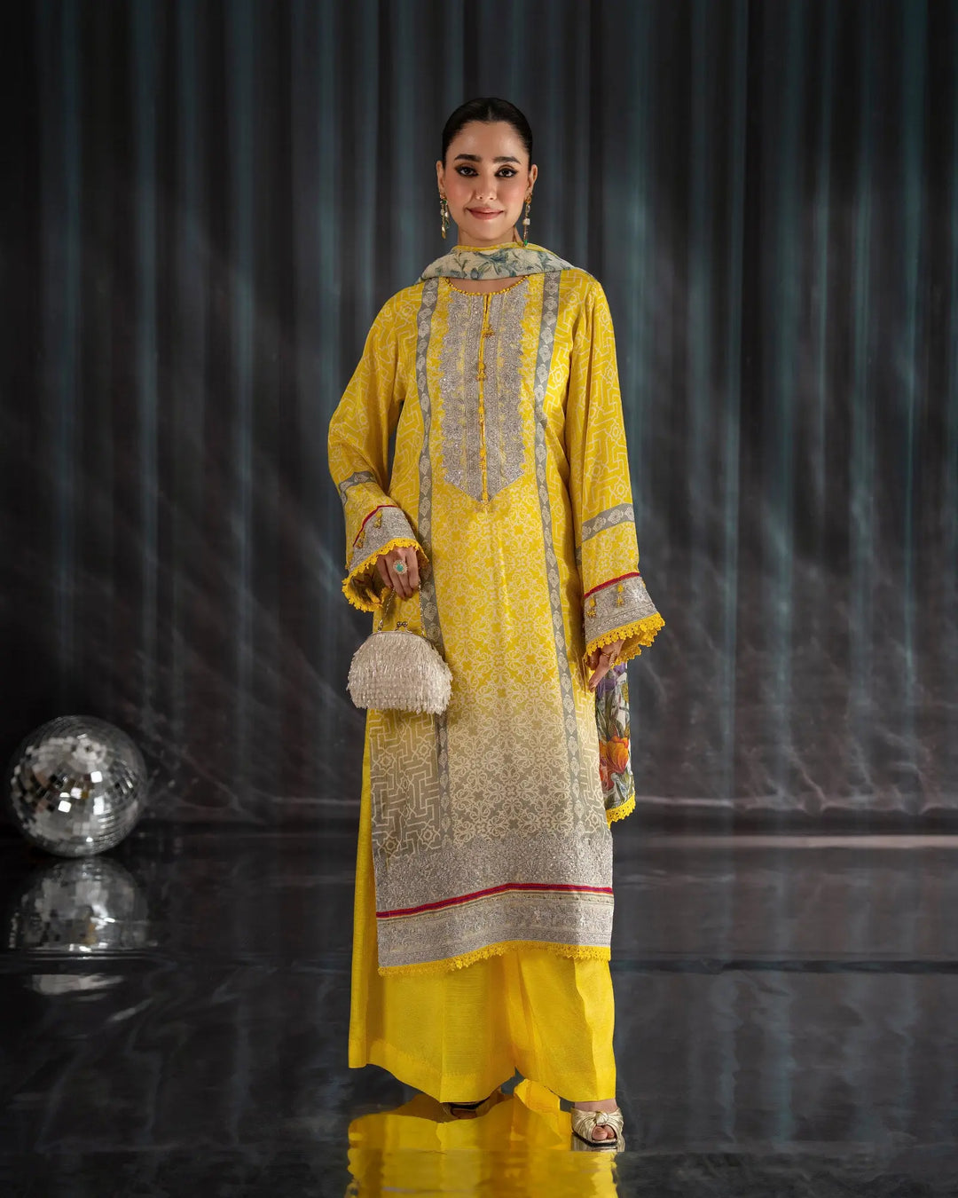 Raw Silk 3PC | 16416 Sha Posh Textile