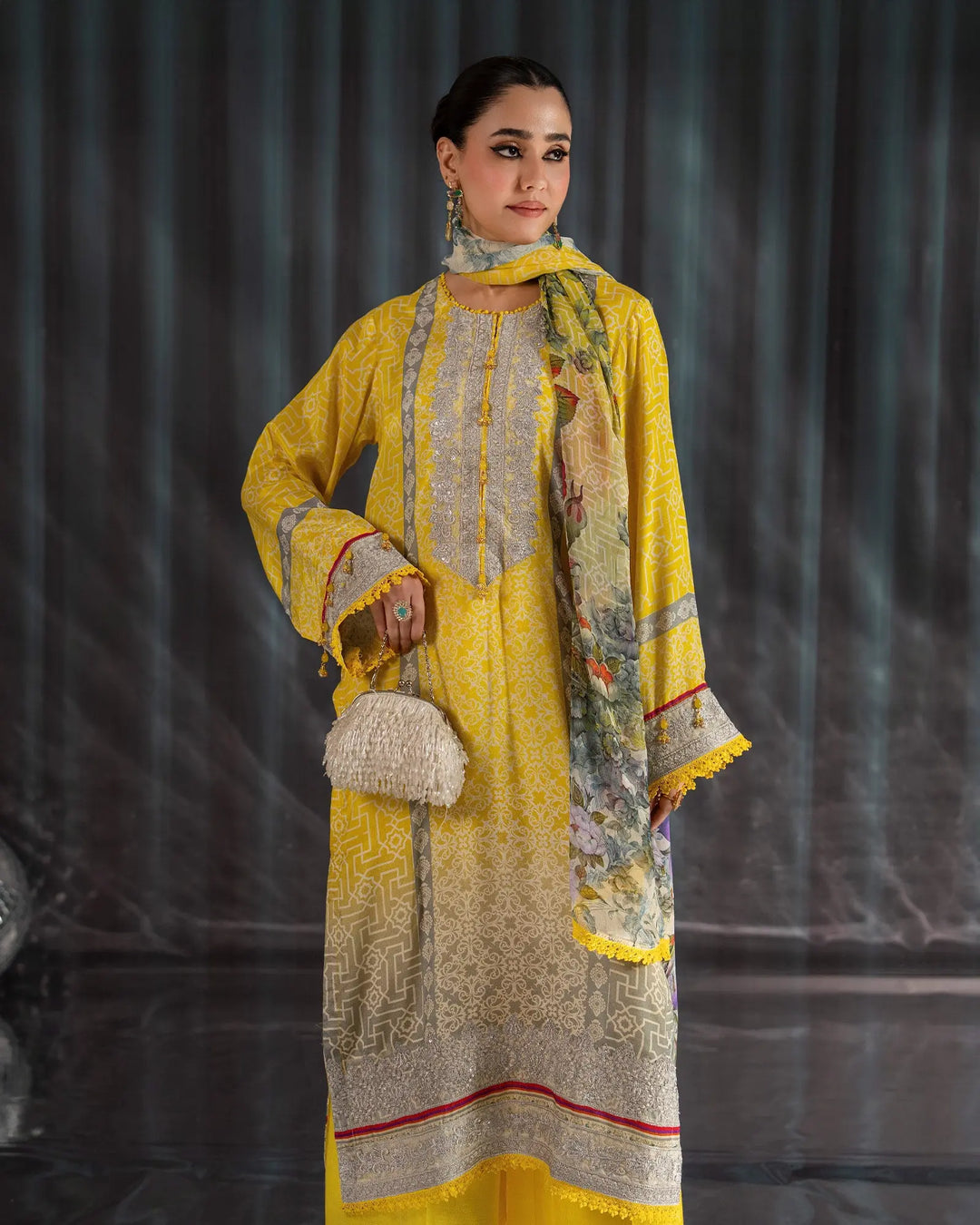 Raw Silk 3PC | 16416 Sha Posh Textile