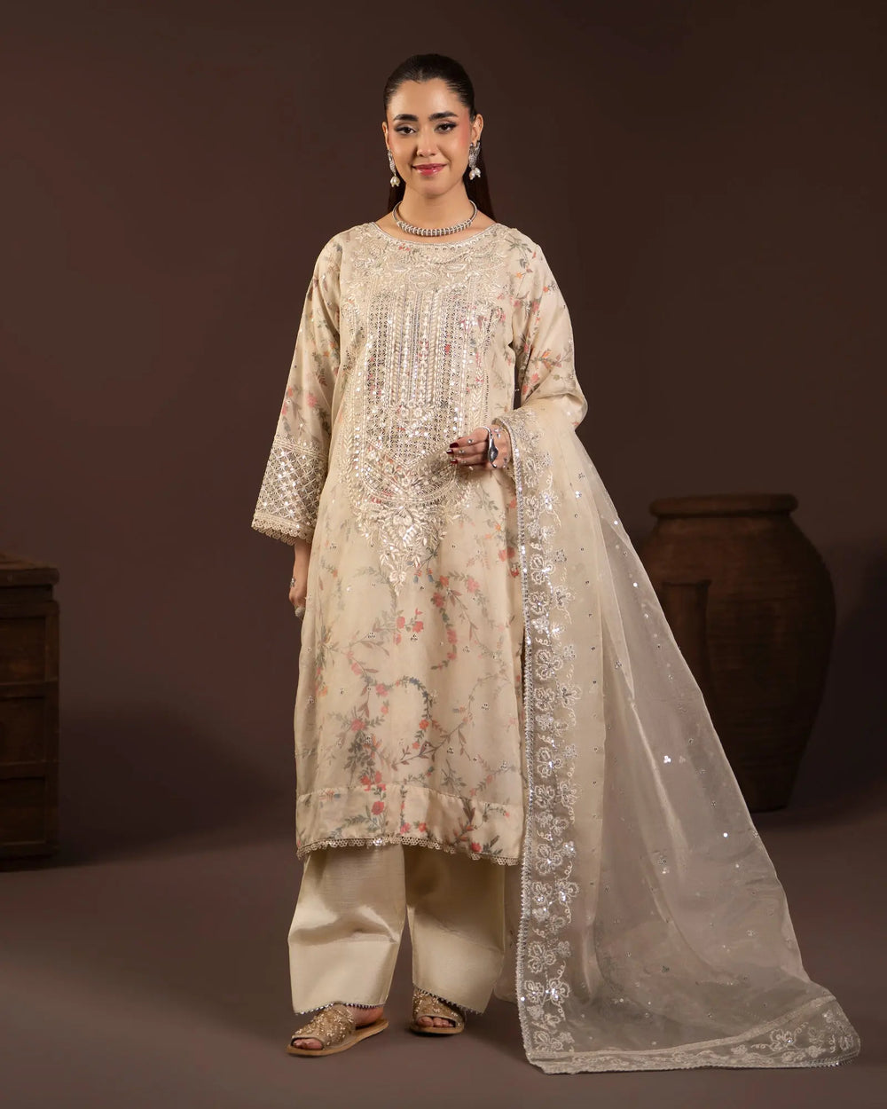 Raw Silk 3PC | 16432 Sha Posh Textile