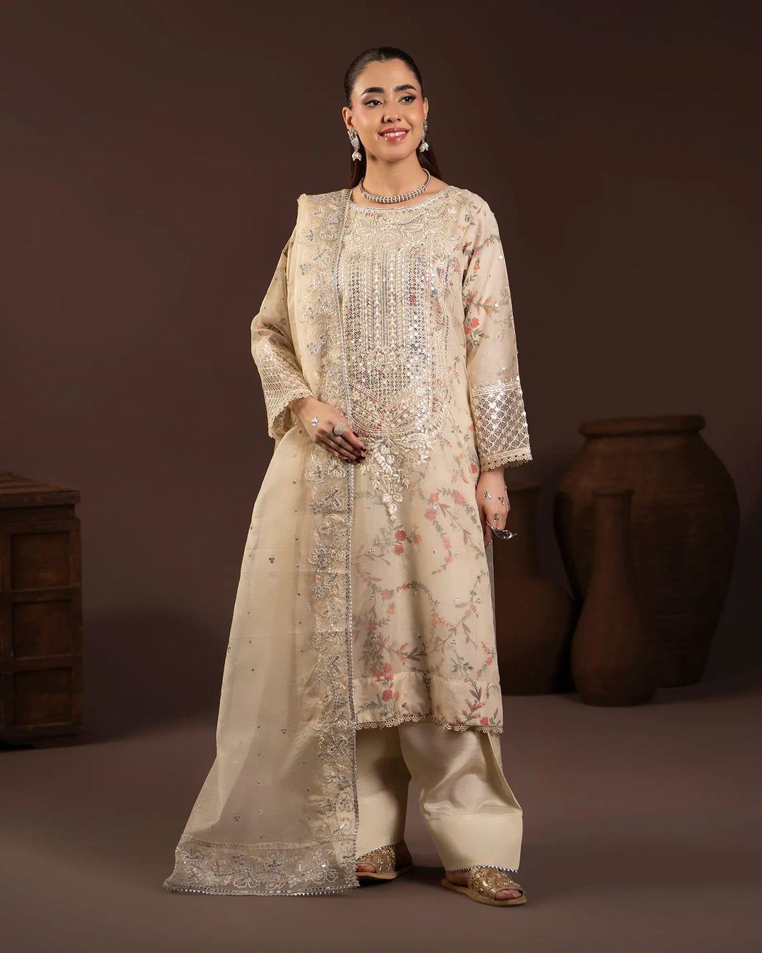 Raw Silk 3PC | 16432 Sha Posh Textile