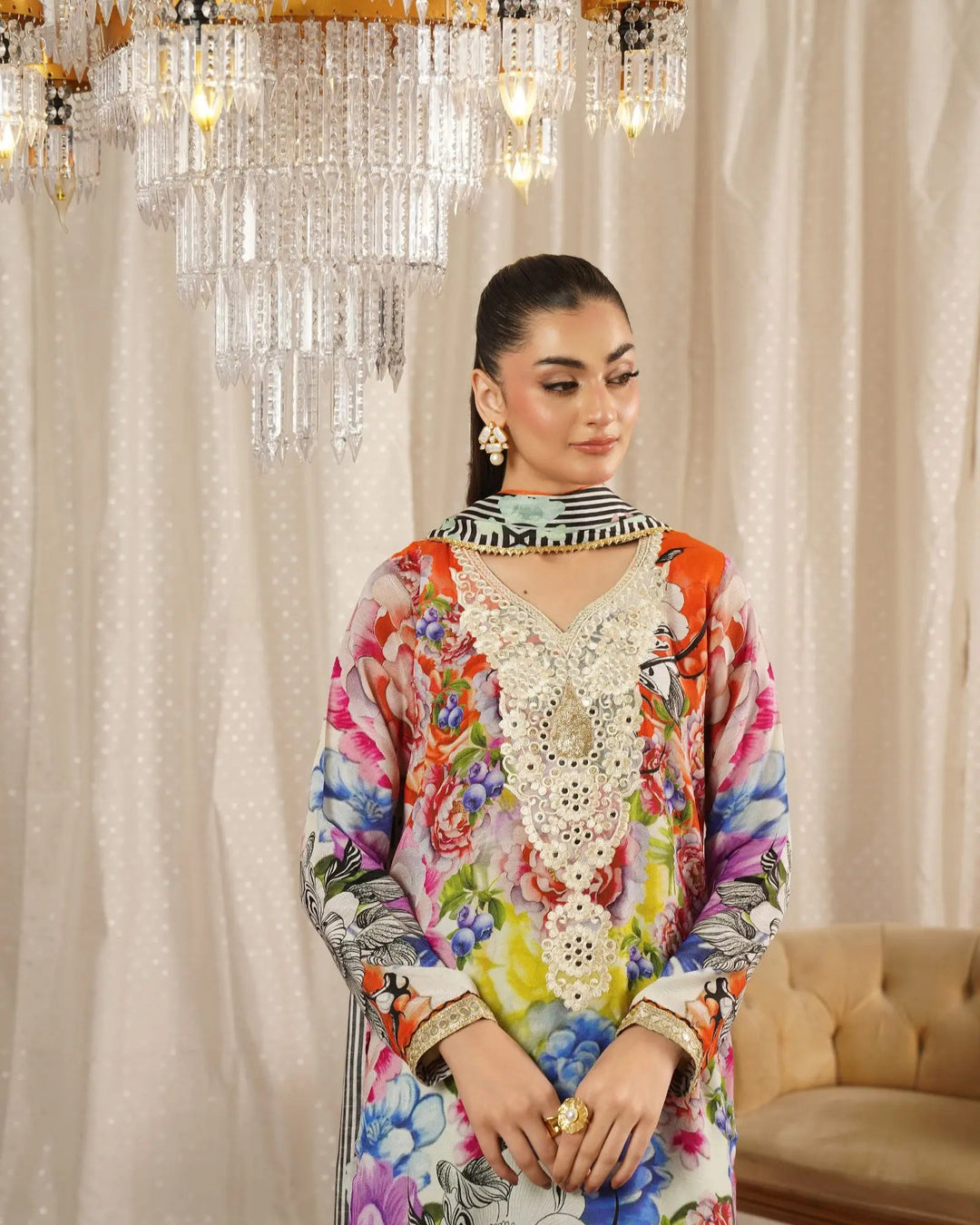 Raw Silk 3PC | 16439 Sha Posh Textile