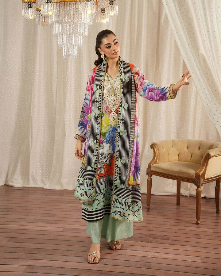 Raw Silk 3PC | 16439 Sha Posh Textile