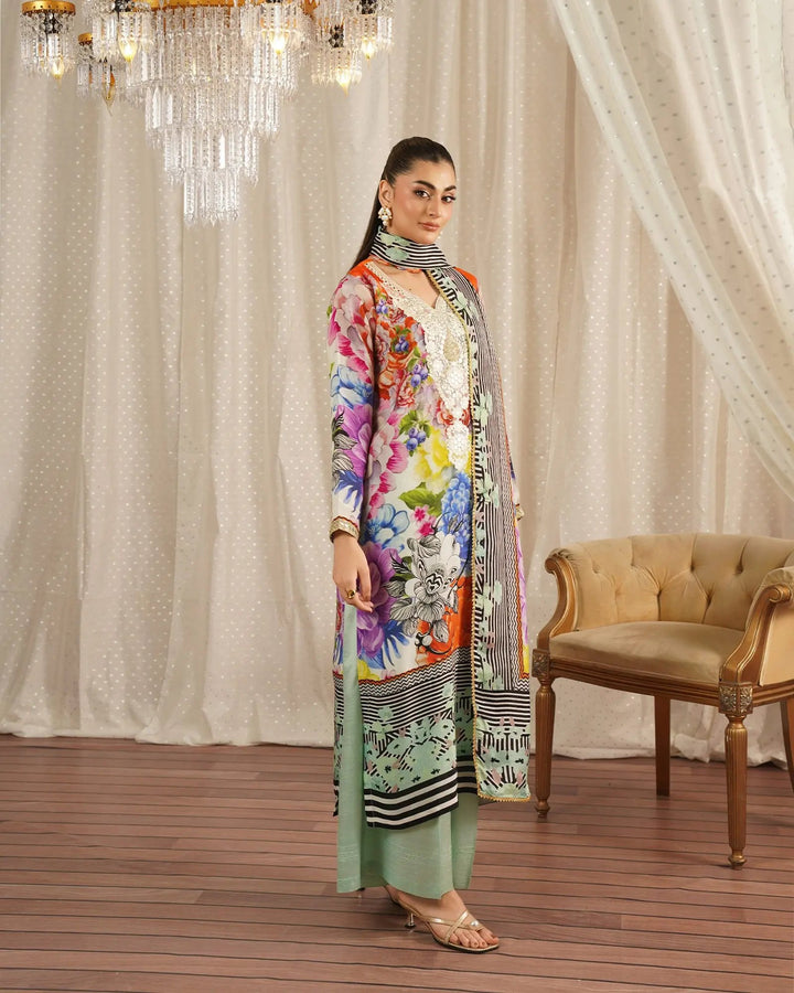Raw Silk 3PC | 16439 Sha Posh Textile