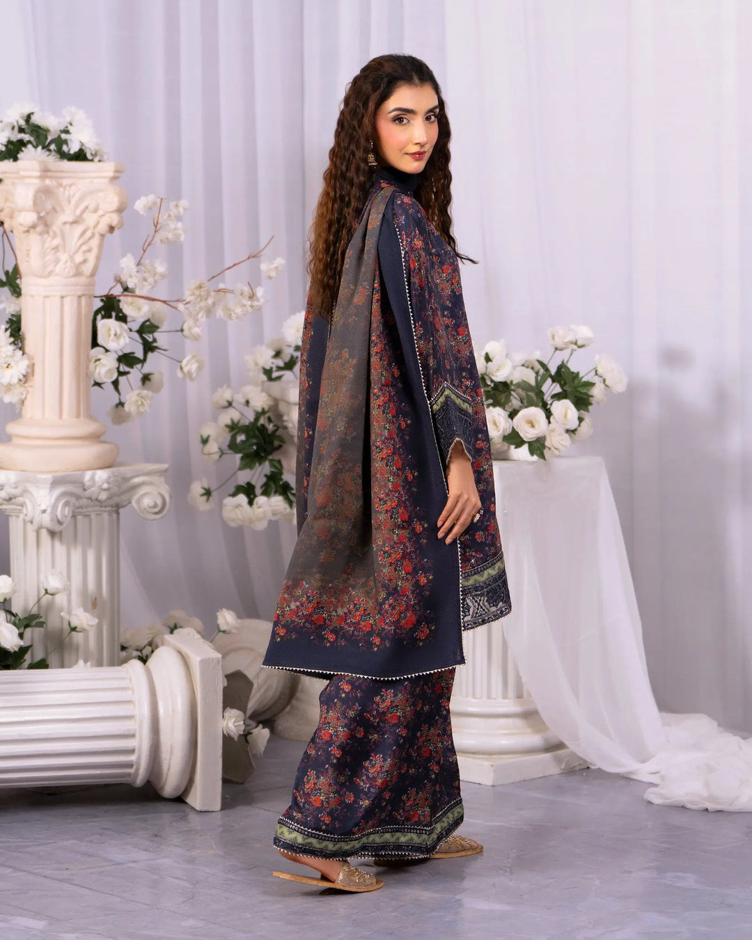 Raw Silk 3PC | 16487 Sha Posh Textile