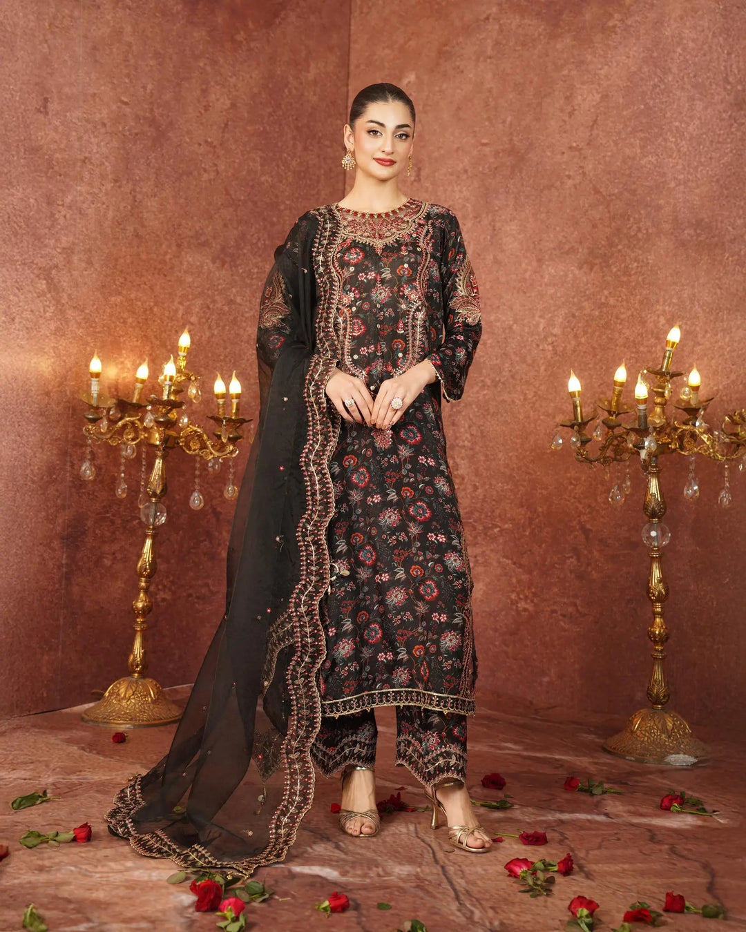 Raw Silk 3PC | 524 Sha Posh Textile