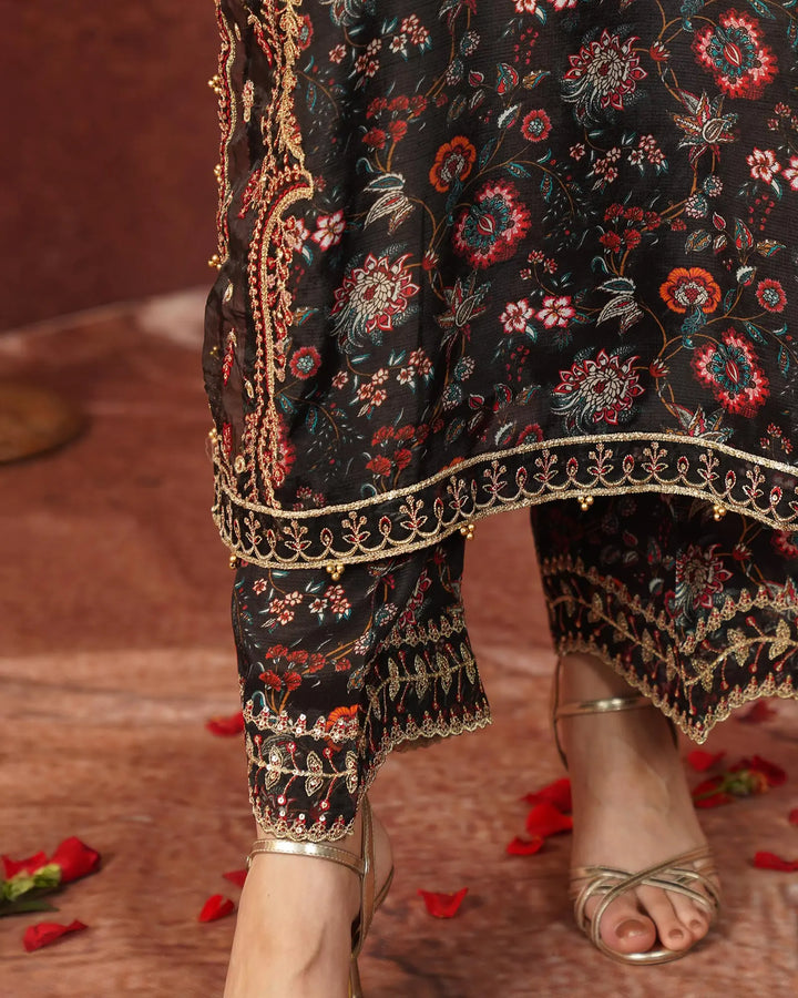 Raw Silk 3PC | 524 Sha Posh Textile