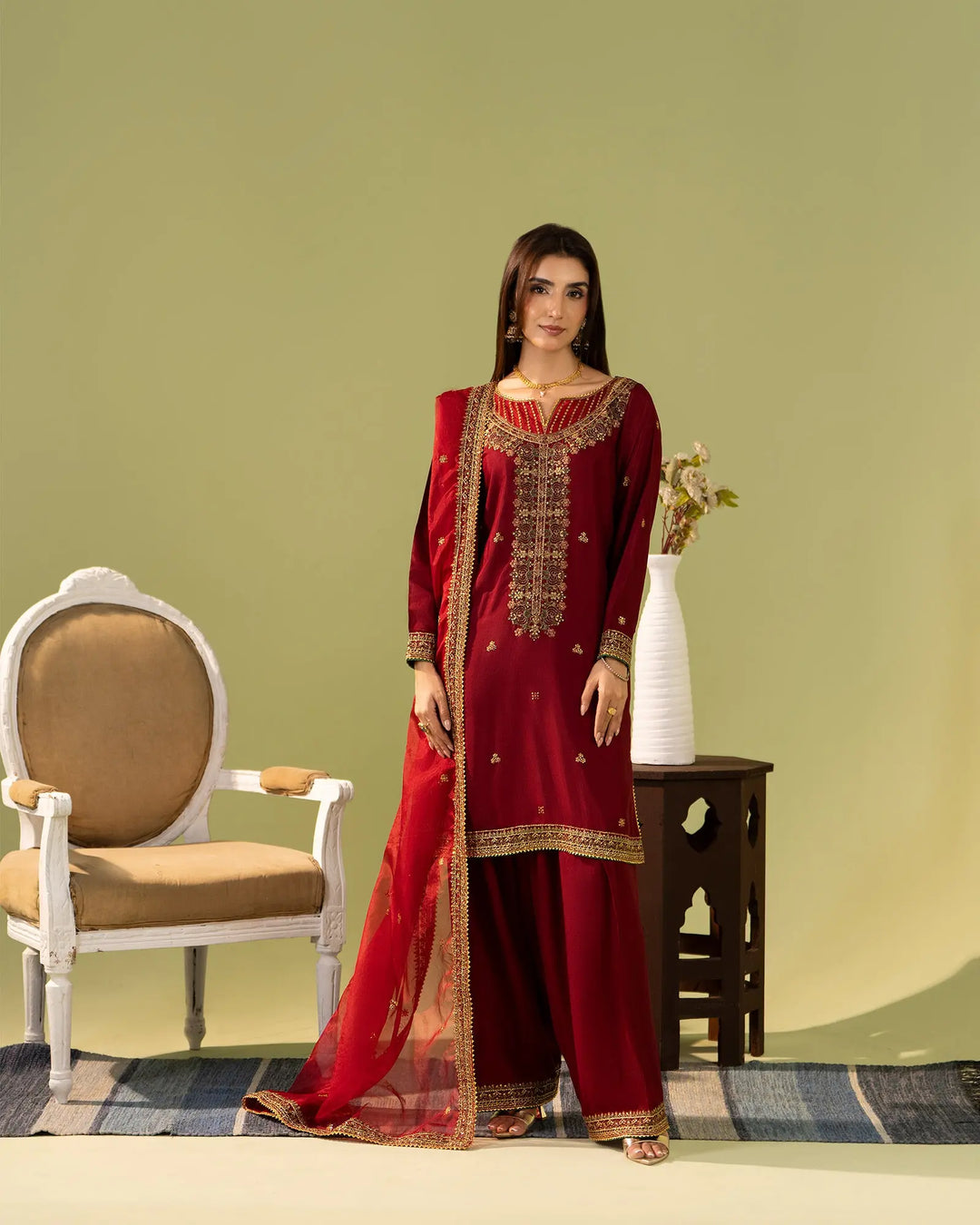 Raw Silk 3PC | 9801 Sha Posh Textile