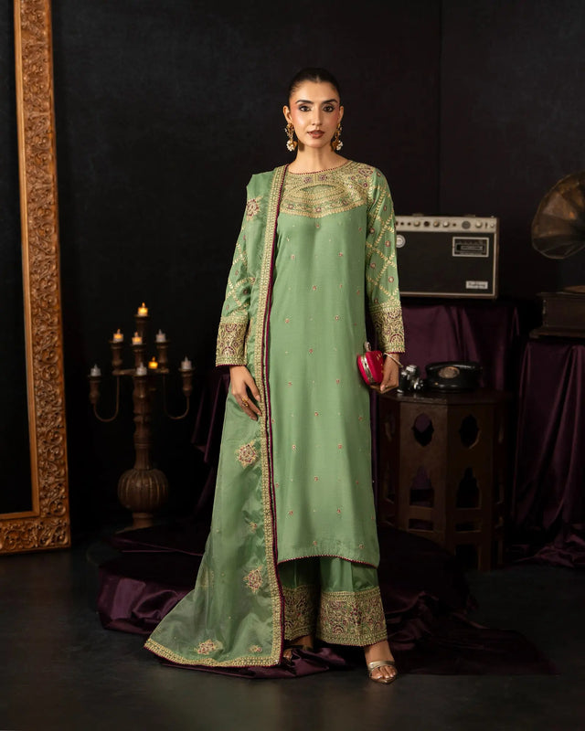 Raw Silk 3PC | 9816 Sha Posh Textile