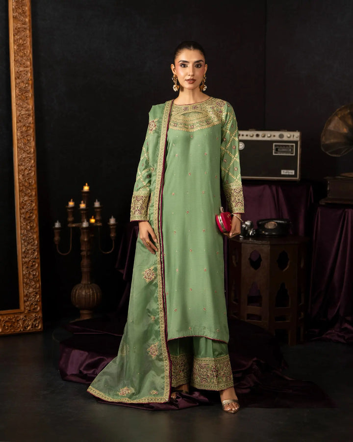 Raw Silk 3PC | 9816 Sha Posh Textile