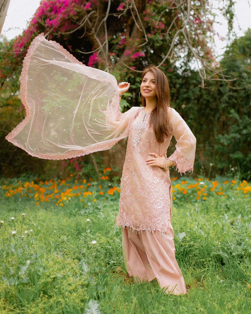 Semi Pure Organza 3PC | 9794 Sha Posh Textile