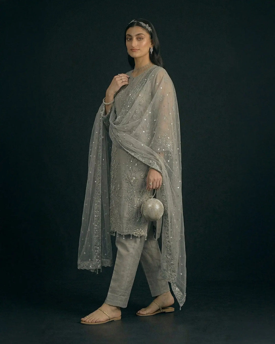 Semi Pure Organza 3PC | 9794 Sha Posh Textile
