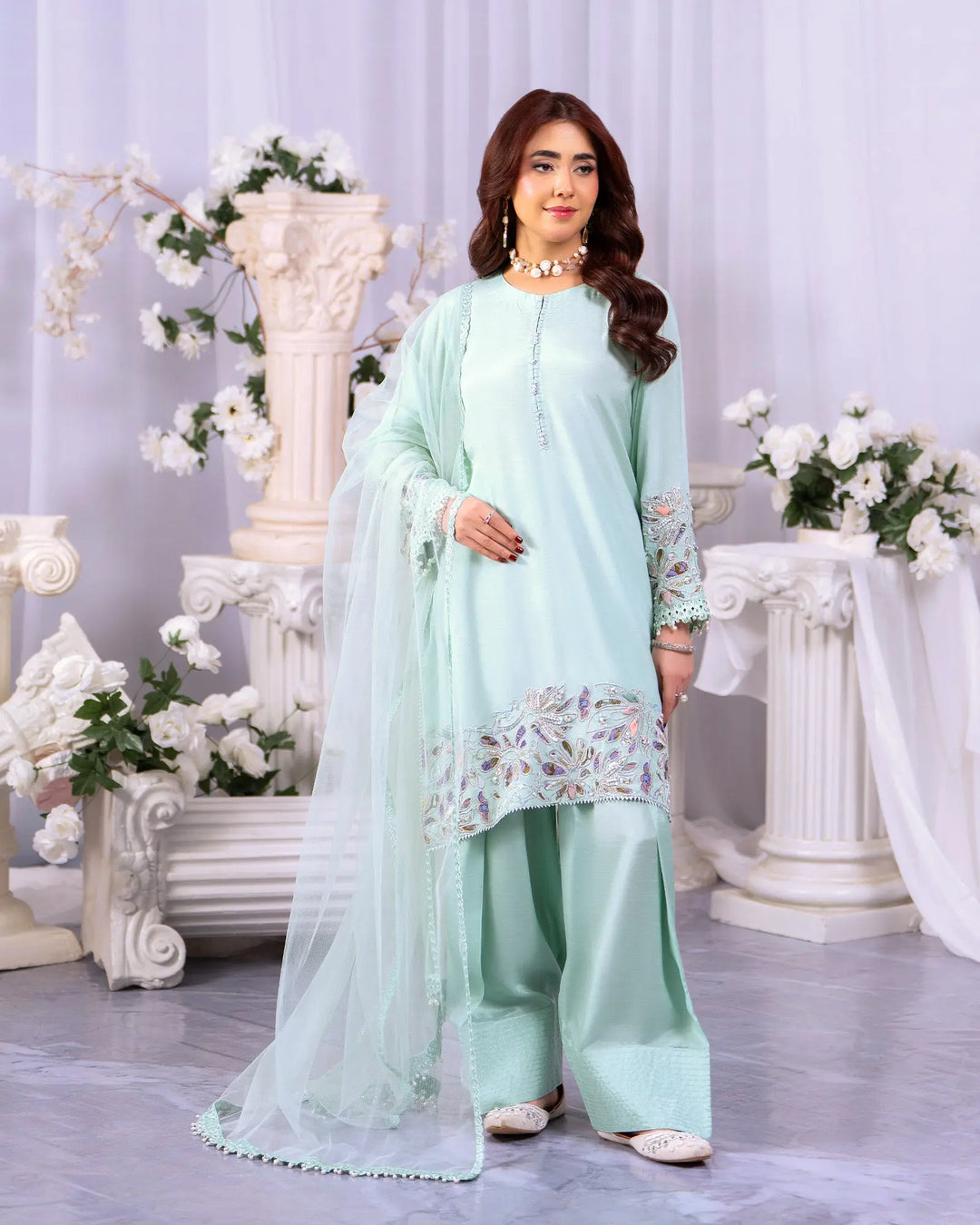 Shine Raw Silk 3PC | 9773 Sha Posh Textile