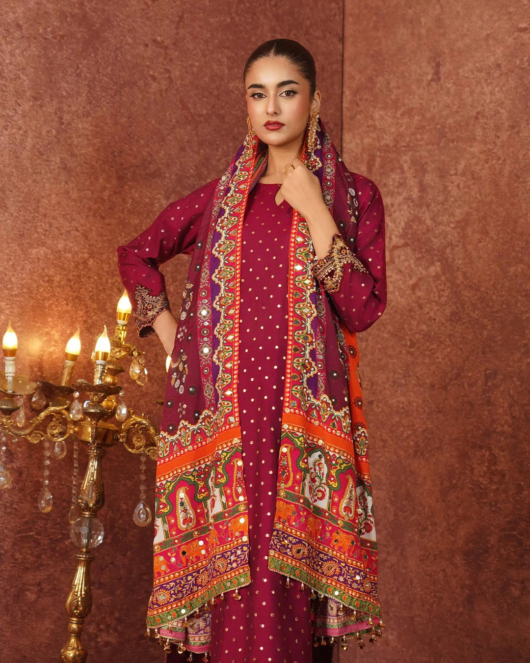 Staple Bindi Jall 3PC | 1191 Sha Posh Textile