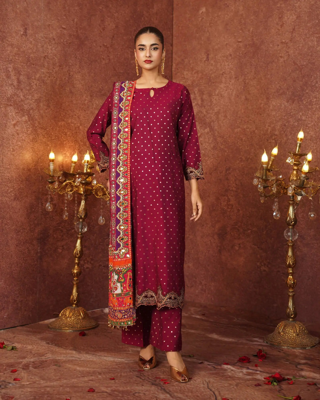 Staple Bindi Jall 3PC | 1191 Sha Posh Textile