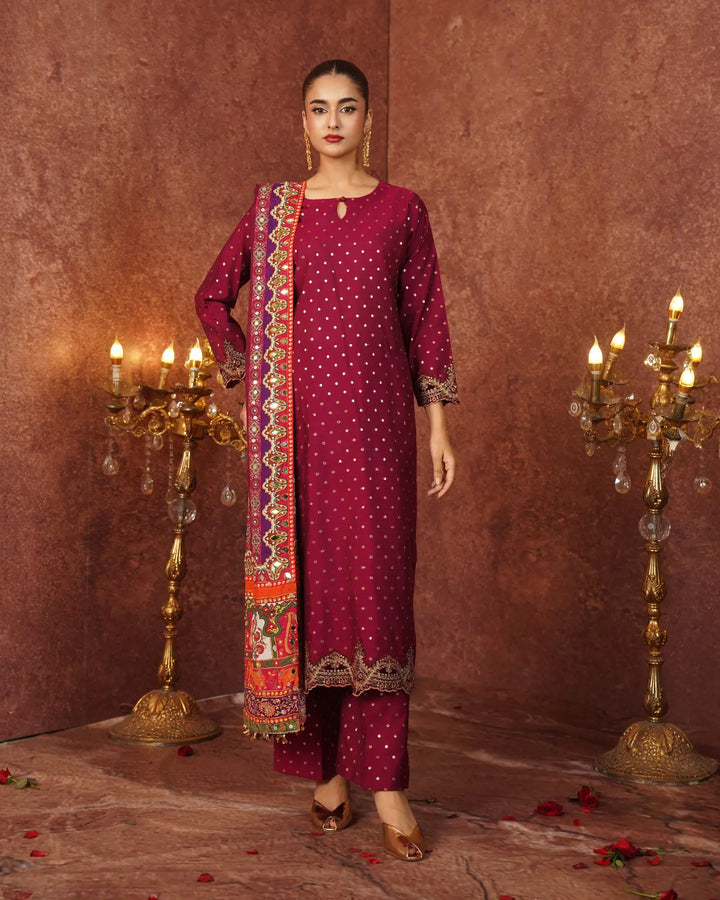 Staple Bindi Jall 3PC | 1191 Sha Posh Textile