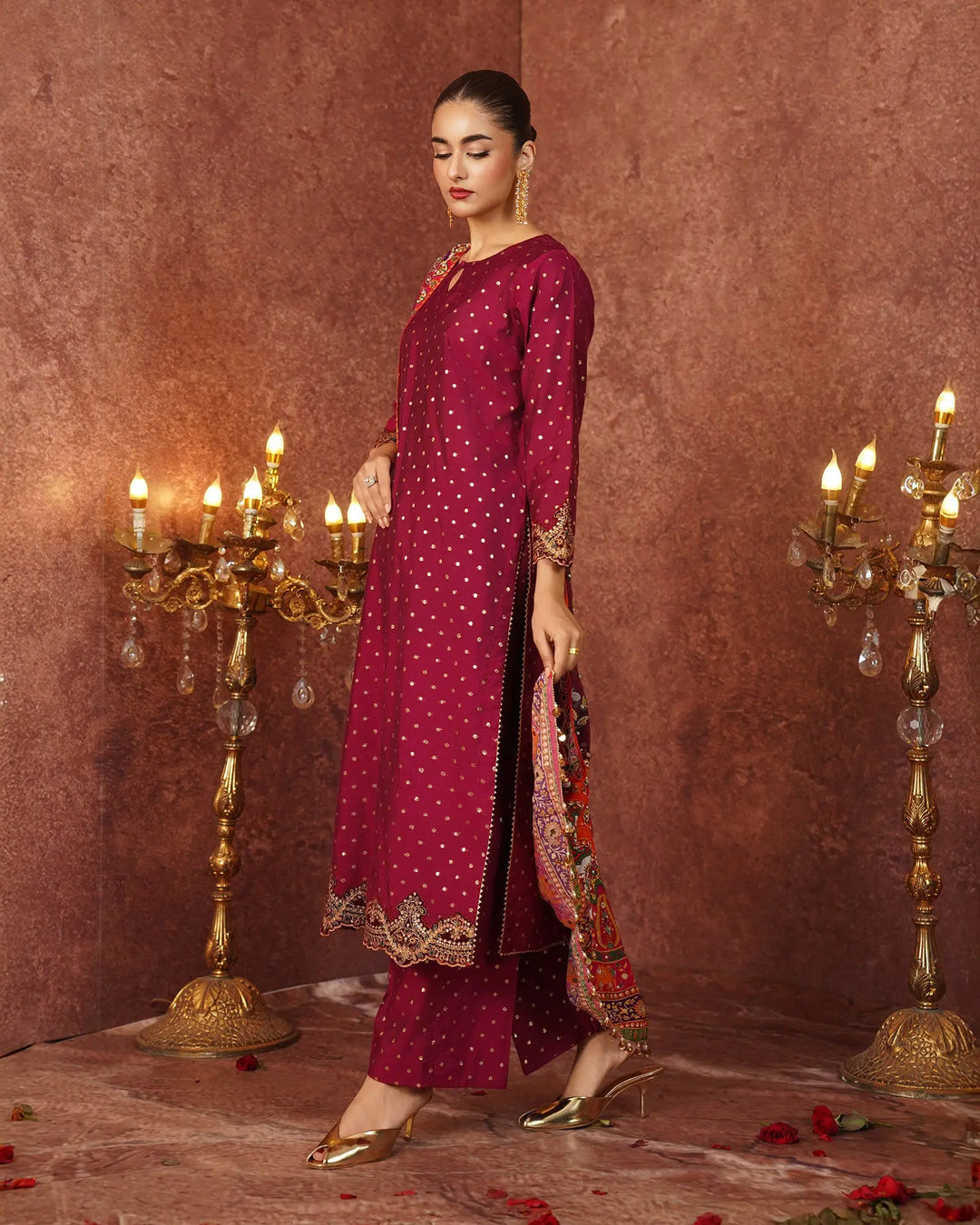 Staple Bindi Jall 3PC | 1191 Sha Posh Textile