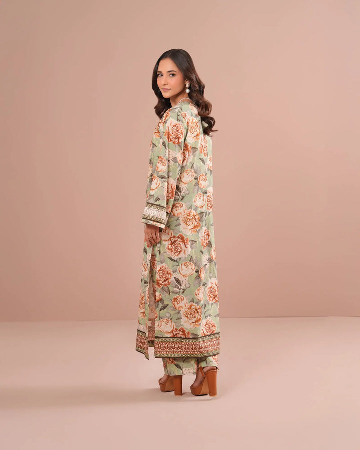 2-Piece Printed Cambric Cotton Suit Unstitched | UNFF0110-K.CT - Sha Posh Textile
