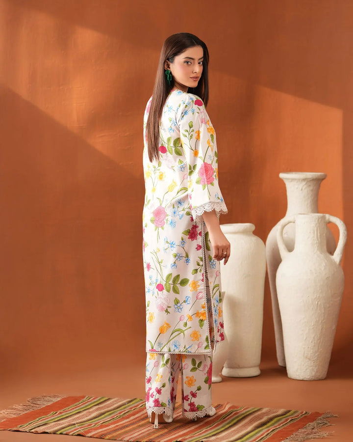 2-Piece Printed Cambric Cotton Suit Unstitched | UNFF0124-K.CT - Sha Posh Textile