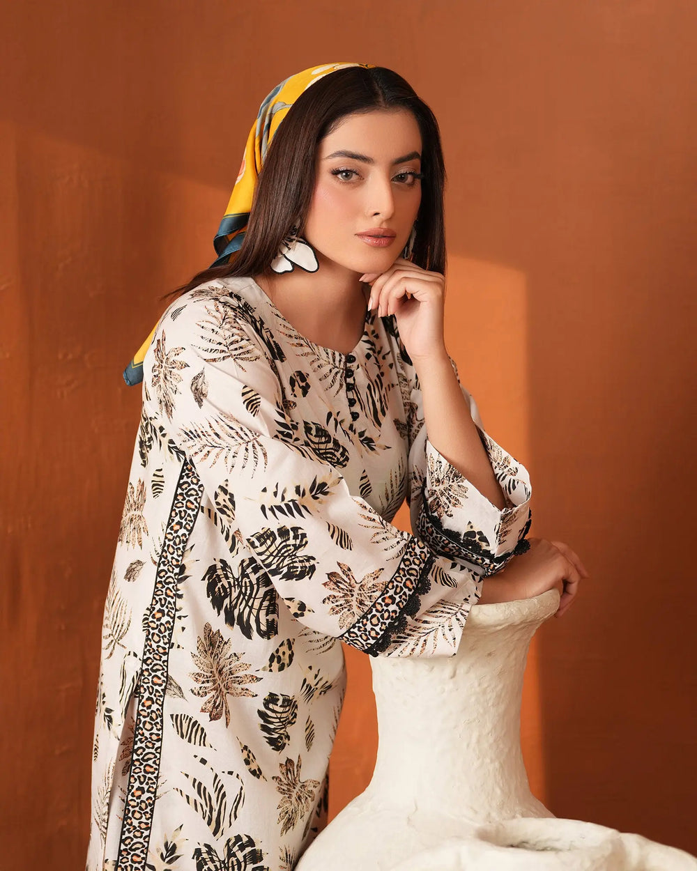 Unstitched Cambric Cotton | UNFF0131 Sha Posh Textile
