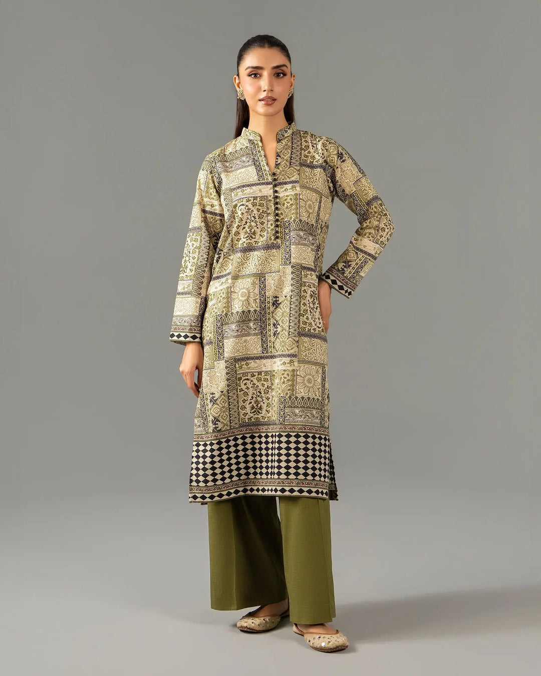 Unstitched Khaddar 2PC | UNFF206 Sha Posh Textile