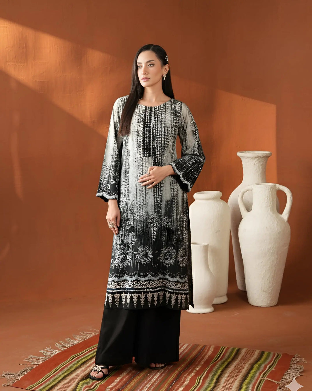 Unstitched Khaddar 2PC | UNFF223 Sha Posh Textile