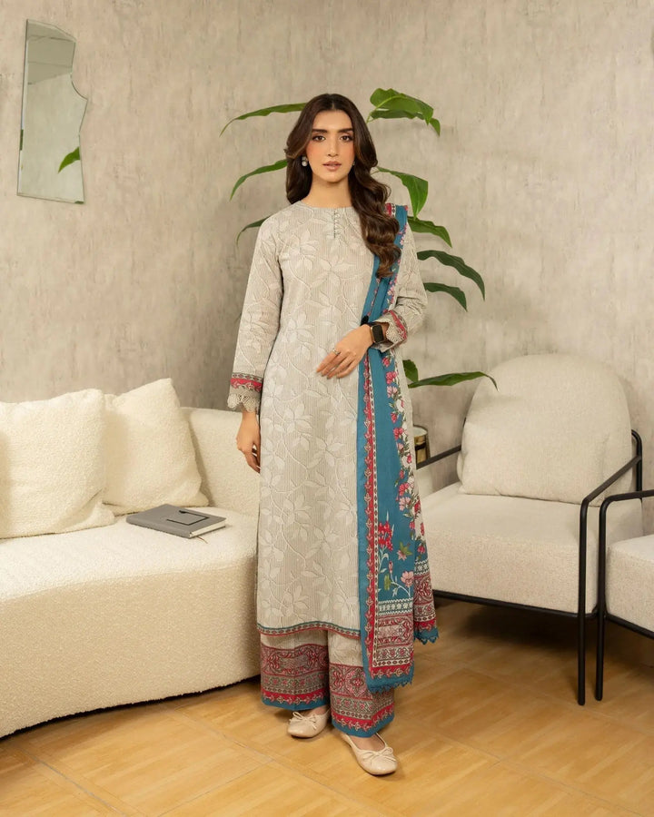 Unstitched Khaddar | UNFF211 Sha Posh Textile