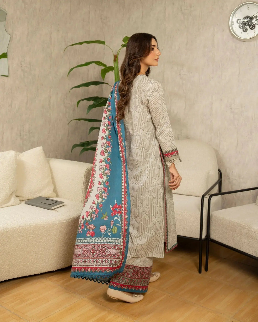 Unstitched Khaddar | UNFF211 Sha Posh Textile