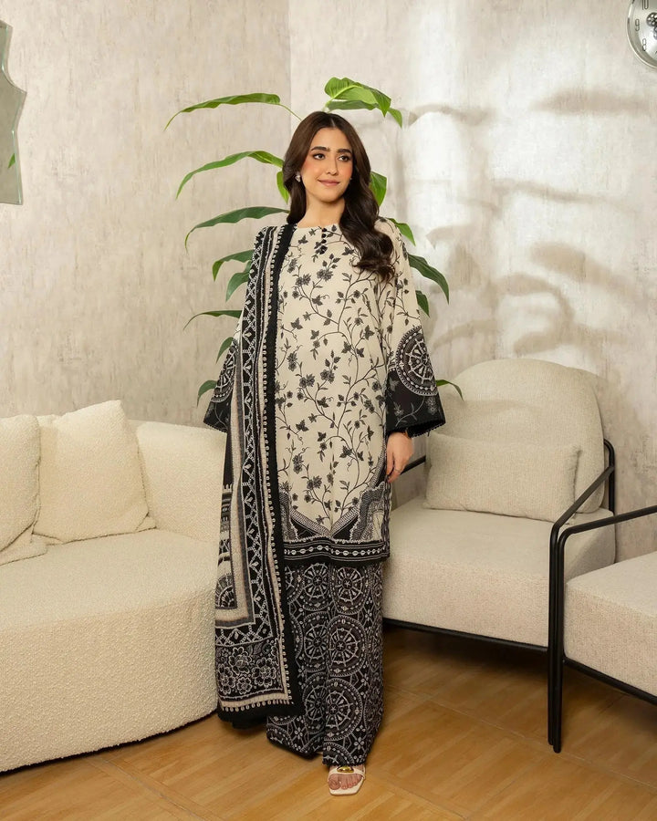 Unstitched Khaddar | UNFF212 Sha Posh Textile