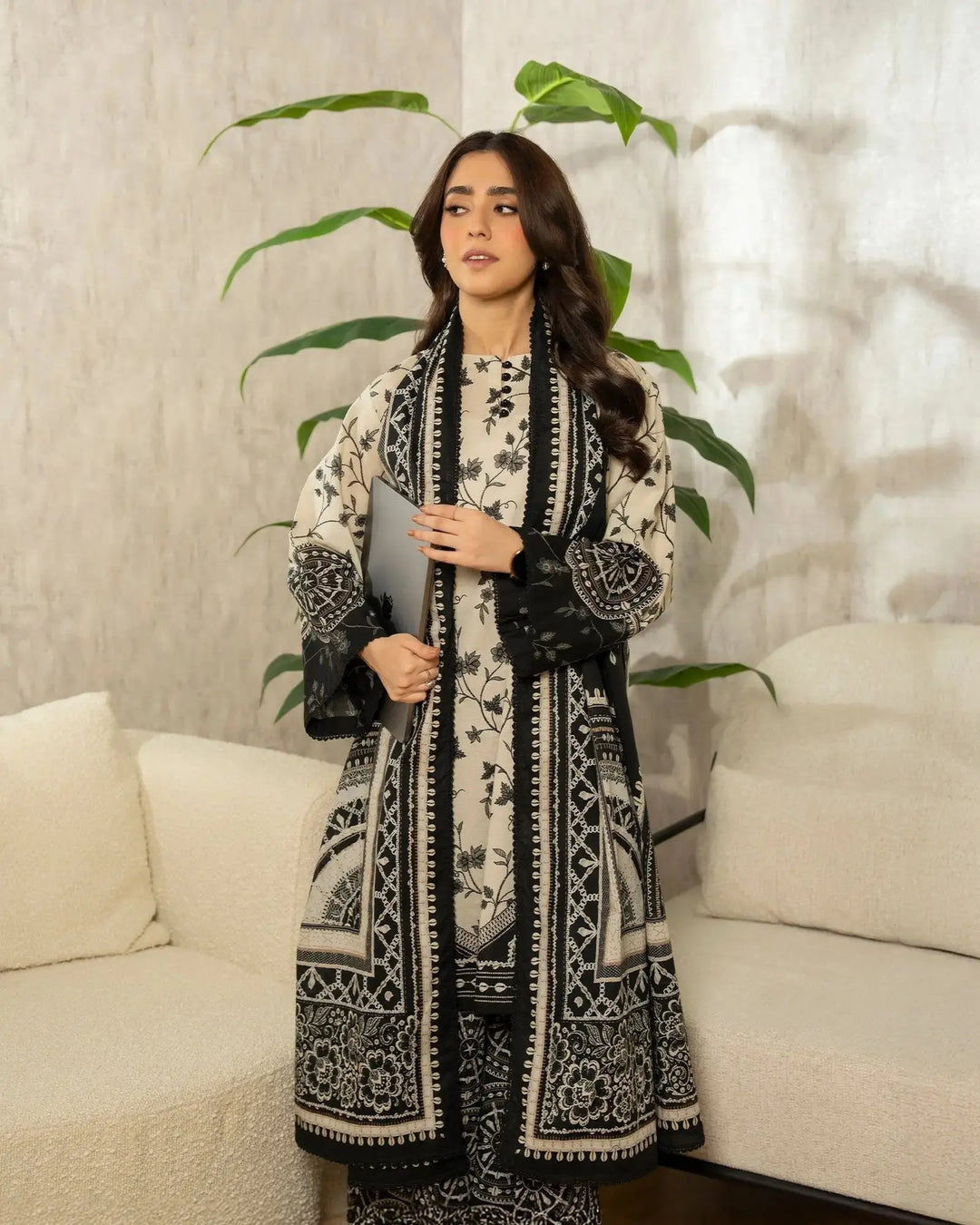 Unstitched Khaddar | UNFF212 Sha Posh Textile