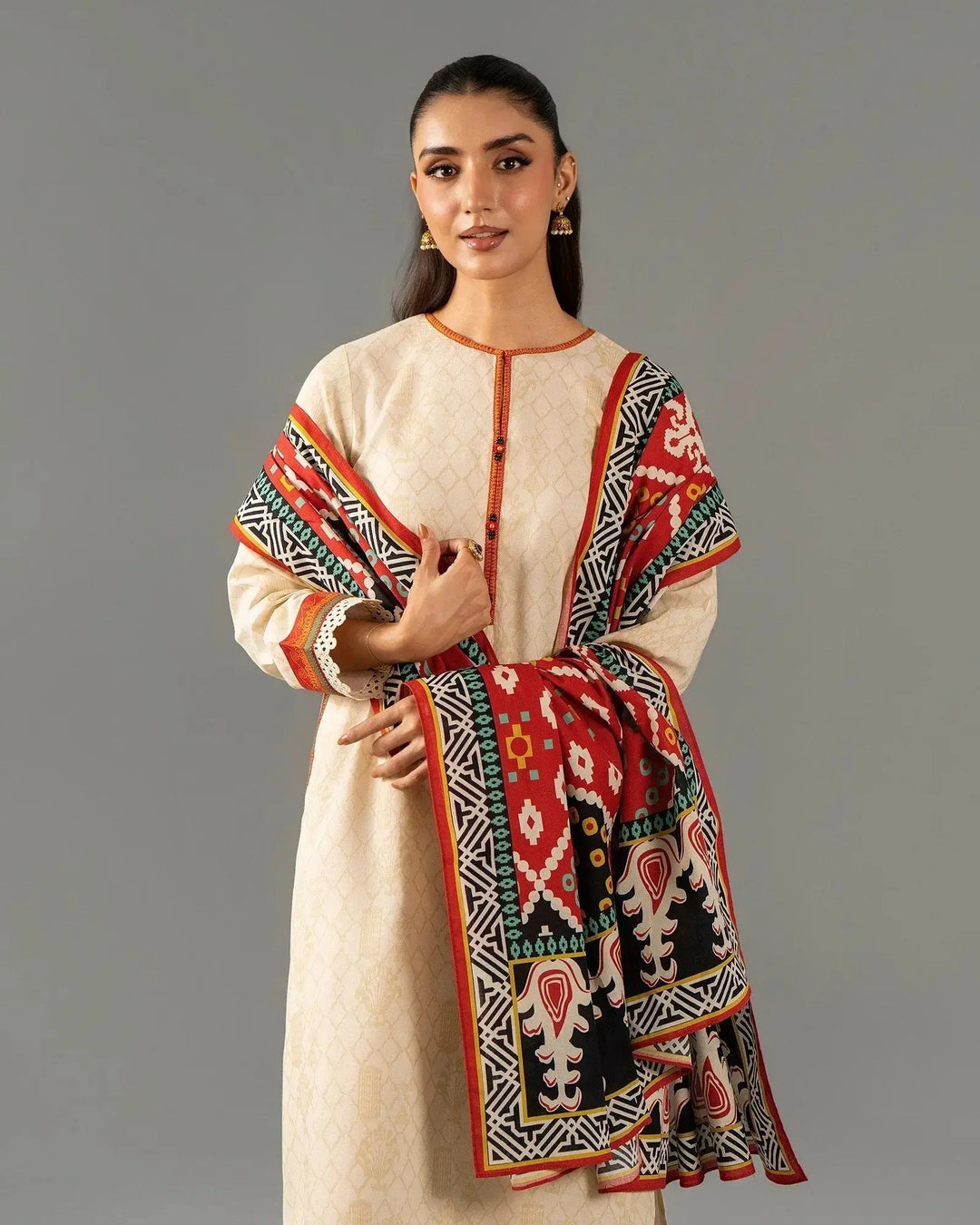 Unstitched Khaddar | UNFF216 Sha Posh Textile