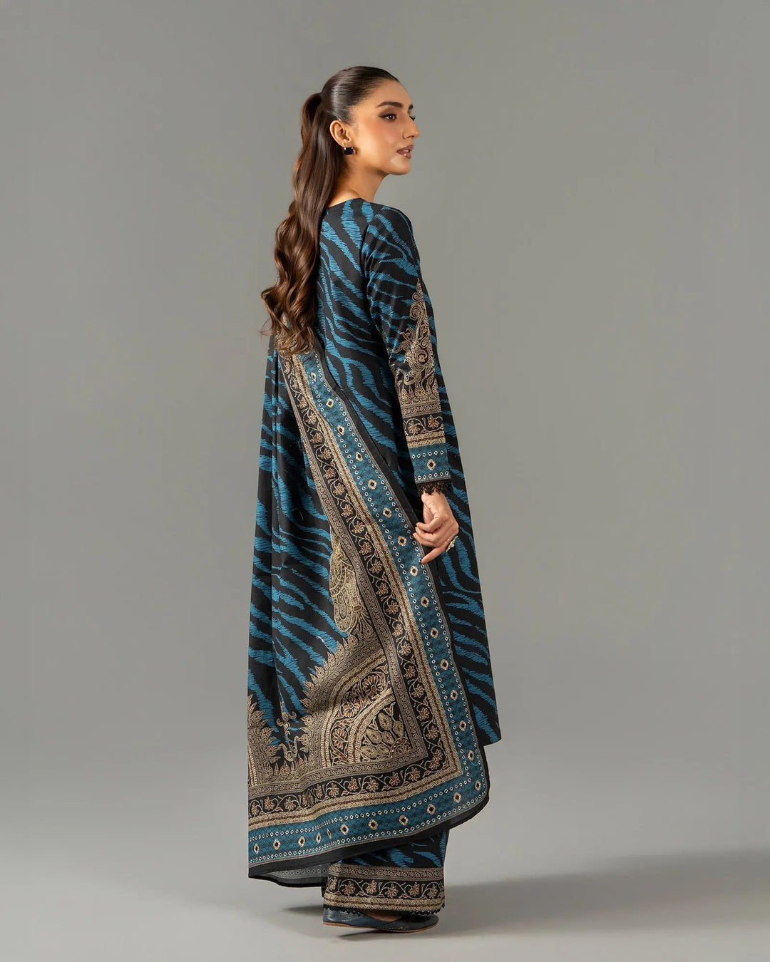 Unstitched Khaddar | UNFF204 Sha Posh Textile