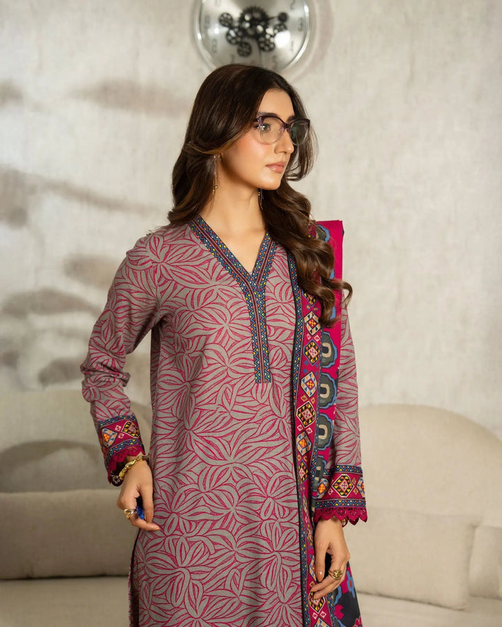 Unstitched Khaddar | UNFF205 Sha Posh Textile