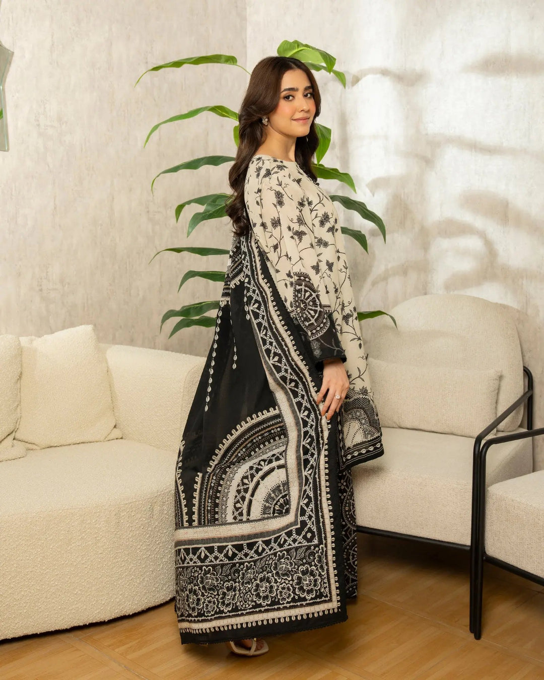 Unstitched Khaddar | UNFF212 Sha Posh Textile