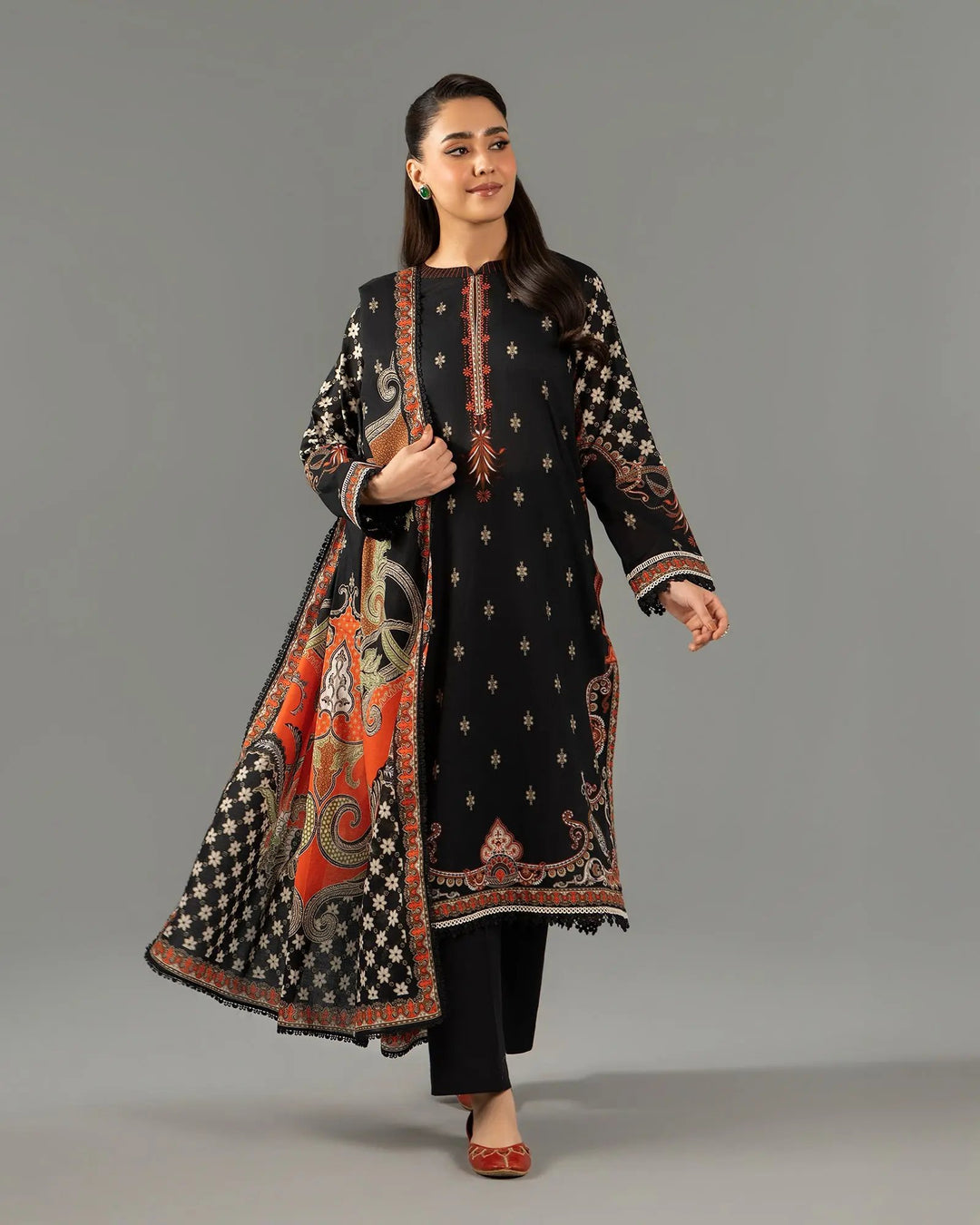 Unstitched Khaddar | UNFF214 Sha Posh Textile