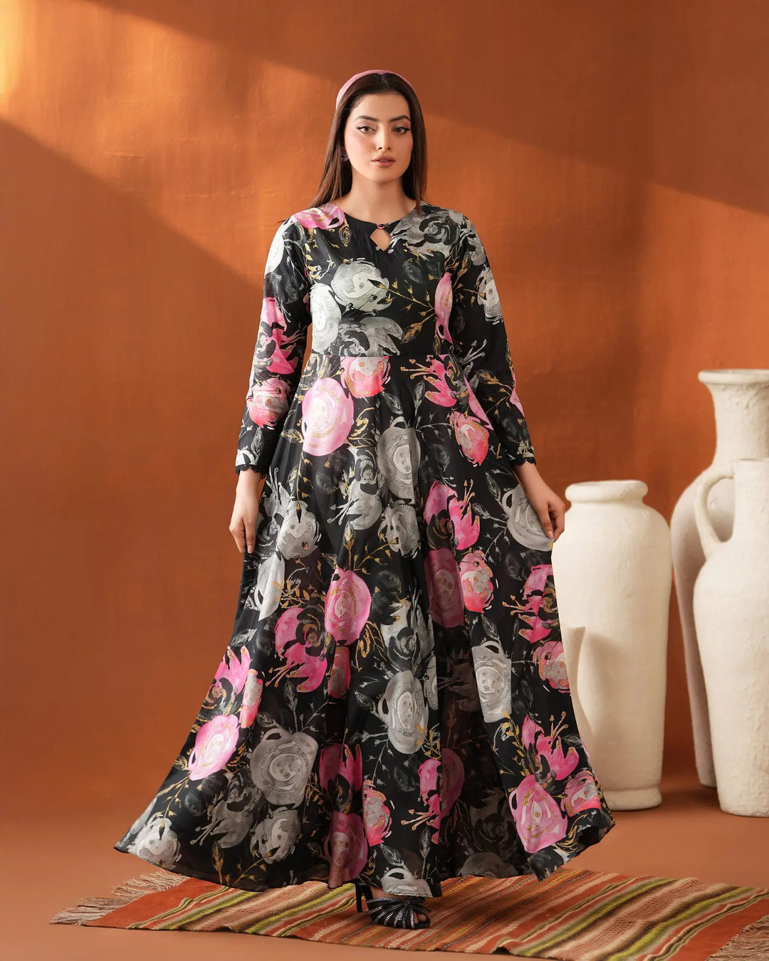 2-Piece Printed Lawn Suit Unstitched | UNFF0118-LWN - Sha Posh Textile