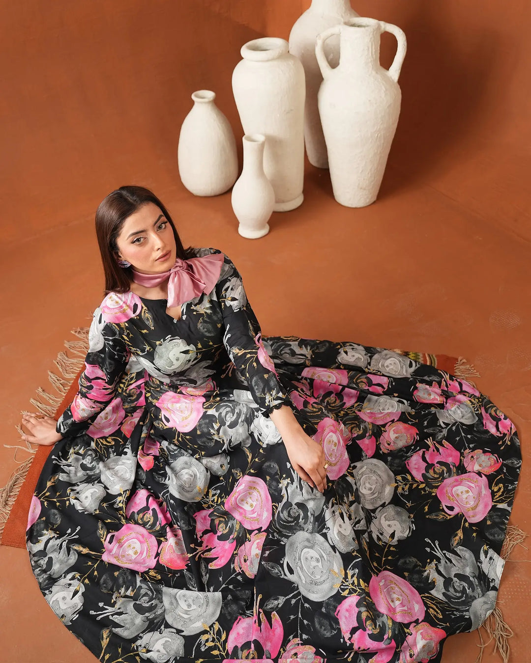 2-Piece Printed Lawn Suit Unstitched | UNFF0118-LWN - Sha Posh Textile